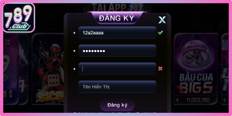 Đăng Ký 789club 3 Kiểm tra kỹ thông tin trước khi xác nhận thành công