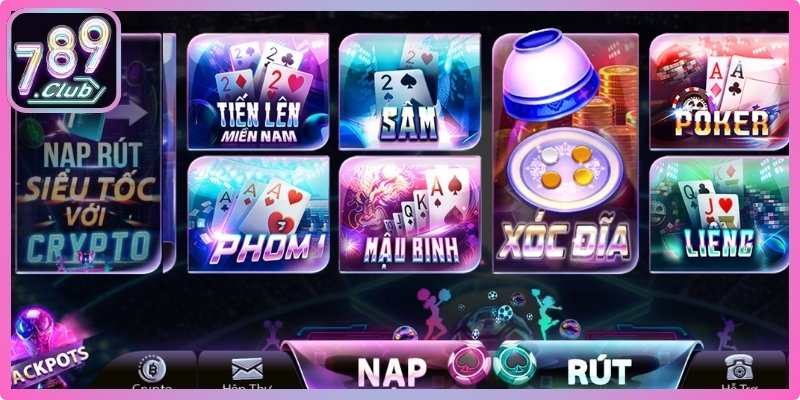 Khám phá sảnh Game Bài 789club hấp dẫn