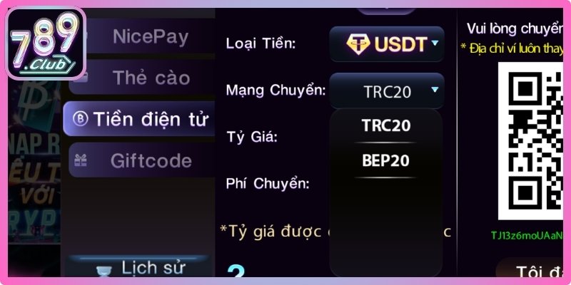 Nạp Tiền 789Club 3 Nạp tiền điện tử an toàn, cập nhật số dư nhanh chóng