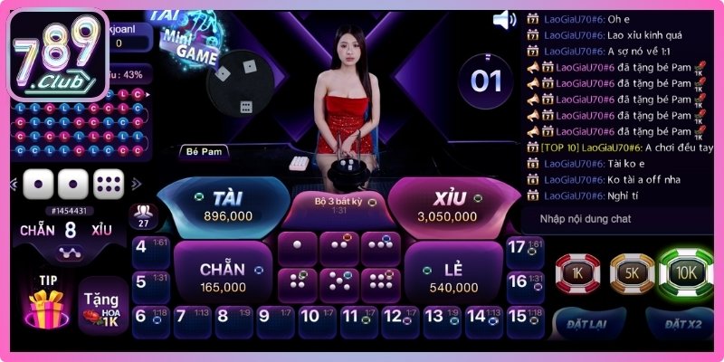 Tài Xỉu 789club 3 Loại hình tham gia trực tiếp
